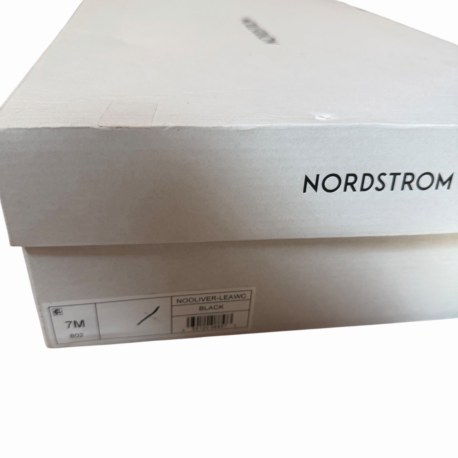 Nib Nordstrom Womens Us 7 Nooliver Riding Boots Black Leather Sleek Knee High — image 3 of 8